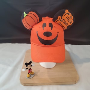 Disney Halloween Pumpkin Mickey Mouse Hat Ears