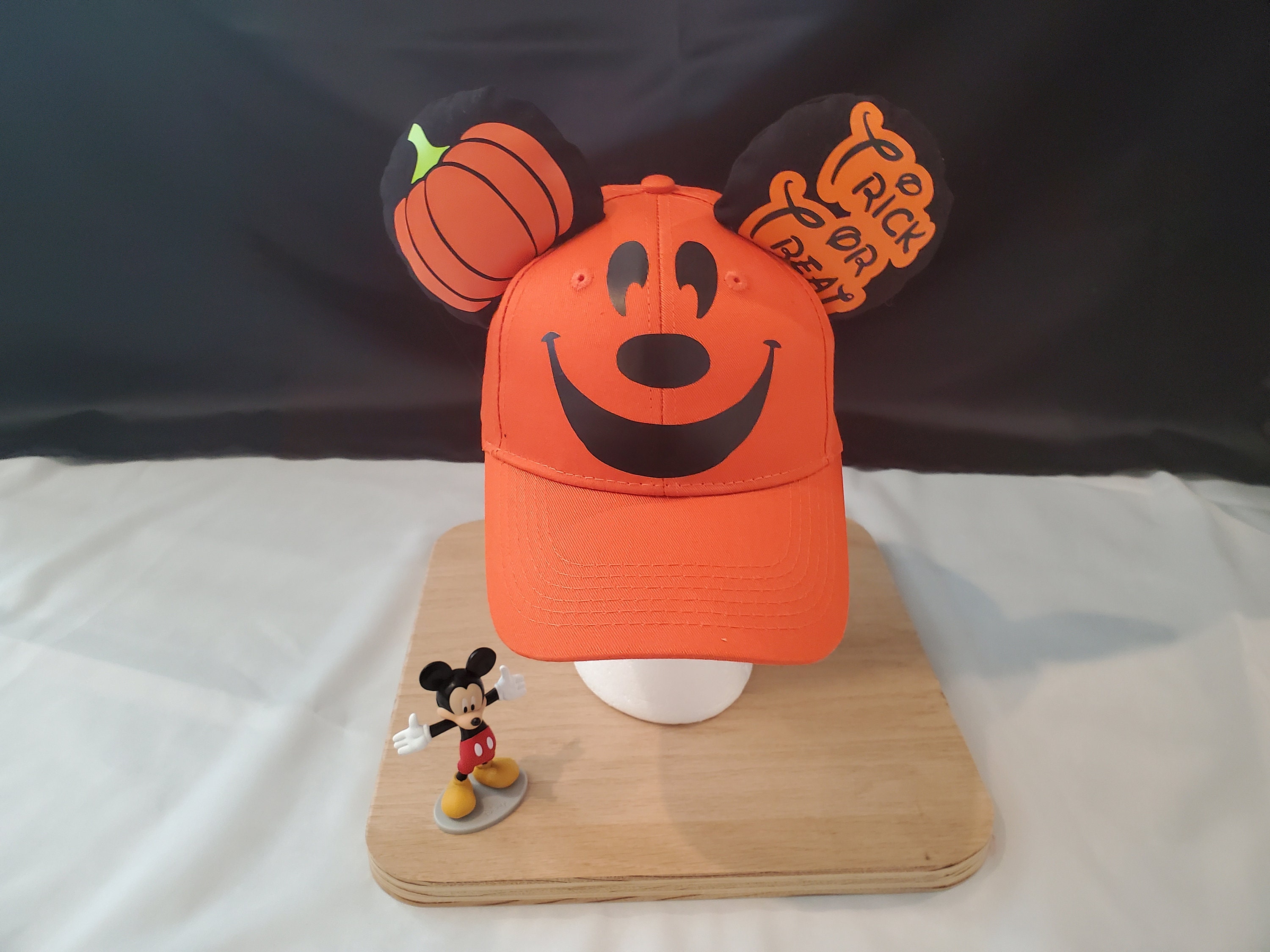 Disney Halloween Pumpkin Mickey Mouse Hat Ears - Etsy