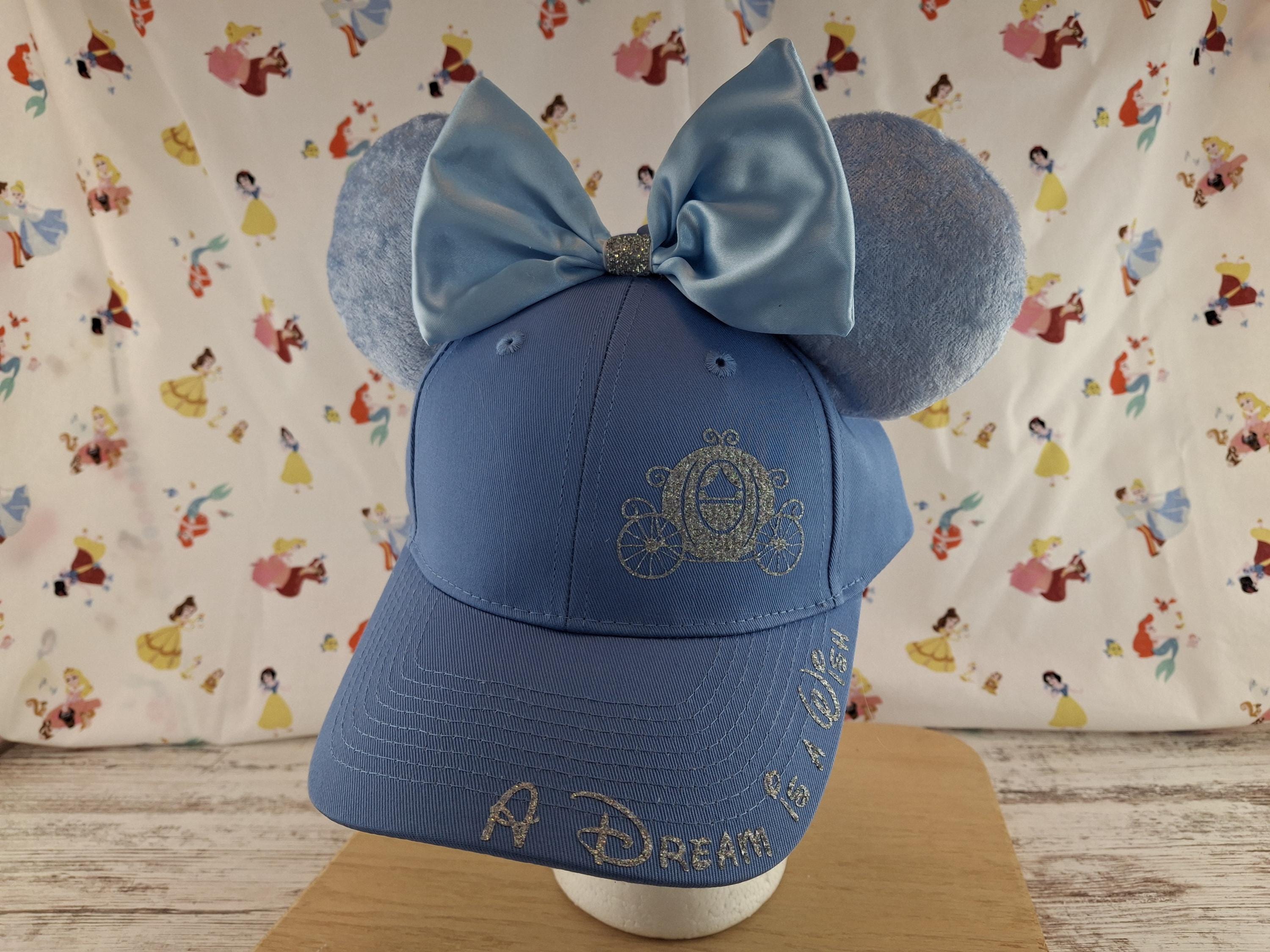 Vintage Cinderella Faux Pearl Trim Bow Accent Velvet Cap Kayla Freitas | Cinderella main image 2