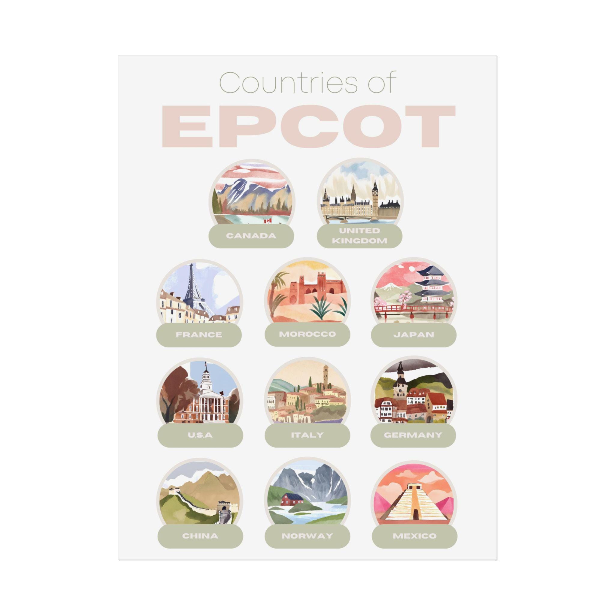 Countries of EPCOT Poster