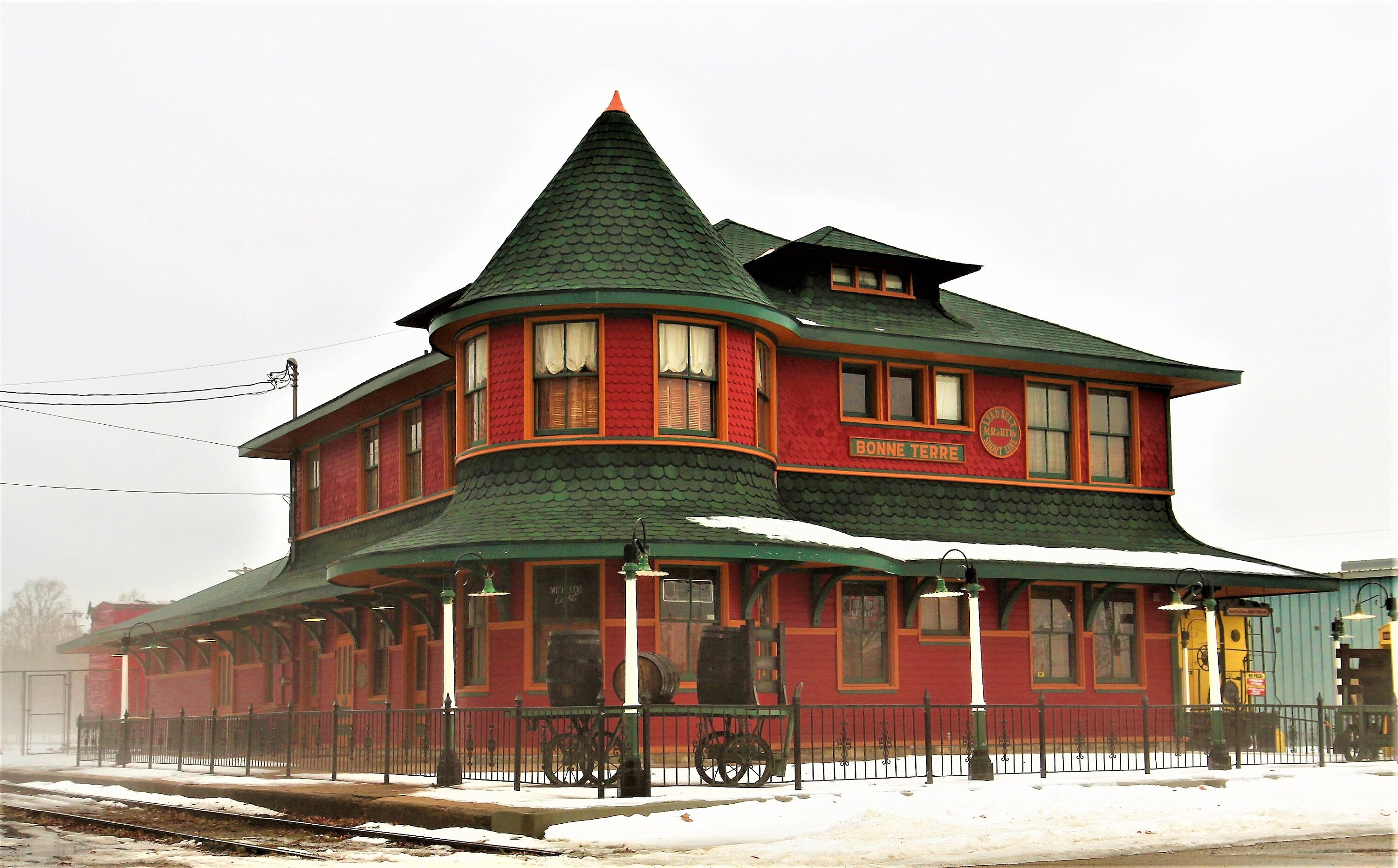 Old Bonne Terre Mo. Railroad Depot Etsy