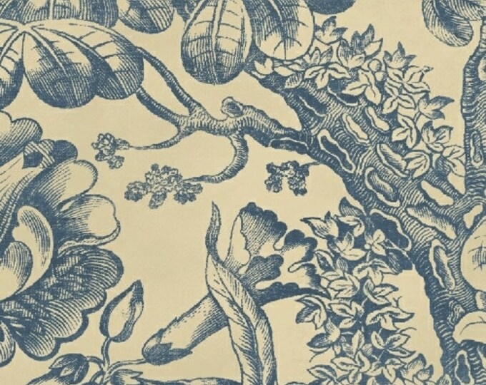 Mary Koval Tree of Life Panel - Blue Toile - Etsy