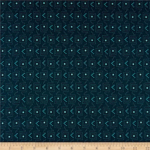 Teal or Amethyst Greek Key from Rochester by Di Ford Hall for Andover