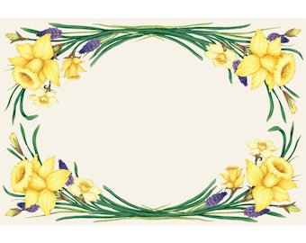 Hester & Cook Daffodil Placemats by Riley Blake Designs