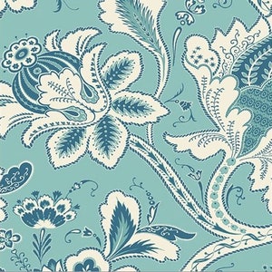 Annabella Teal Main Floral by Renee Nanneman