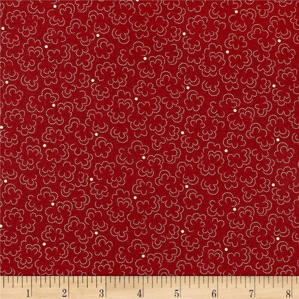 Chatham Hall Red Clouds reproduction fabric by Kathy Hall for Andover Fabrics