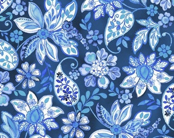 Blue or White Brianna by Grey Sky Studio for In The Beginning Fabrics