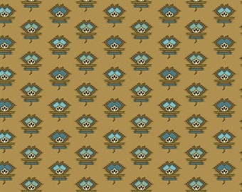 Rochester Foulard Khaki by Di Ford Hall for Andover Fabric