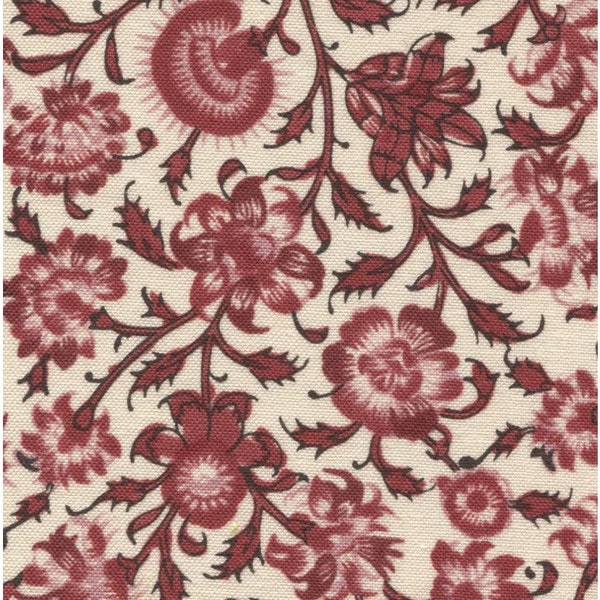 Tissu de reproduction Dutch Heritage Gujarat China Red par Petra Prins