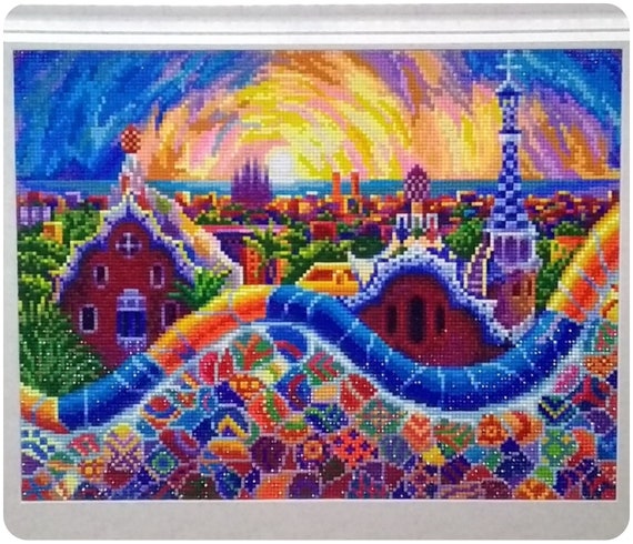 3D Diamond Painting the Park Güell Colorful Painting Great Gift 