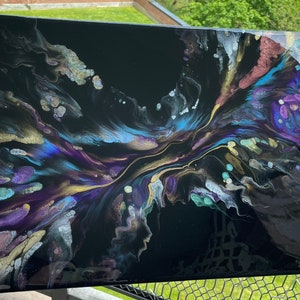 18x24 - Dutch Pour Abstract painting, Acrylic painting, Fluid art, acrylic pour painting