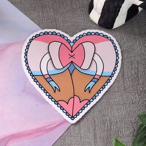 Sylveon Eeveesolution Themed Burlesque Glanz-Vinyl-Aufkleber