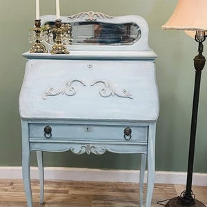 Antique Secretary Desk in French Country Style