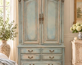 Vintage French Provincial Armoire