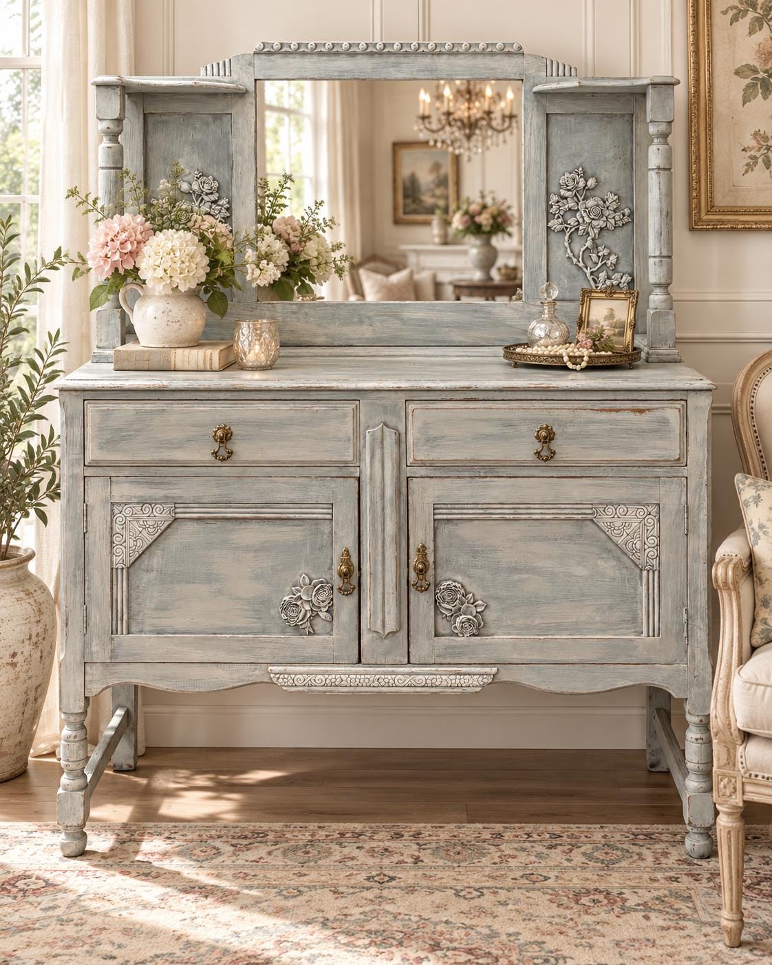 Antique Farmhouse Hutch - Etsy