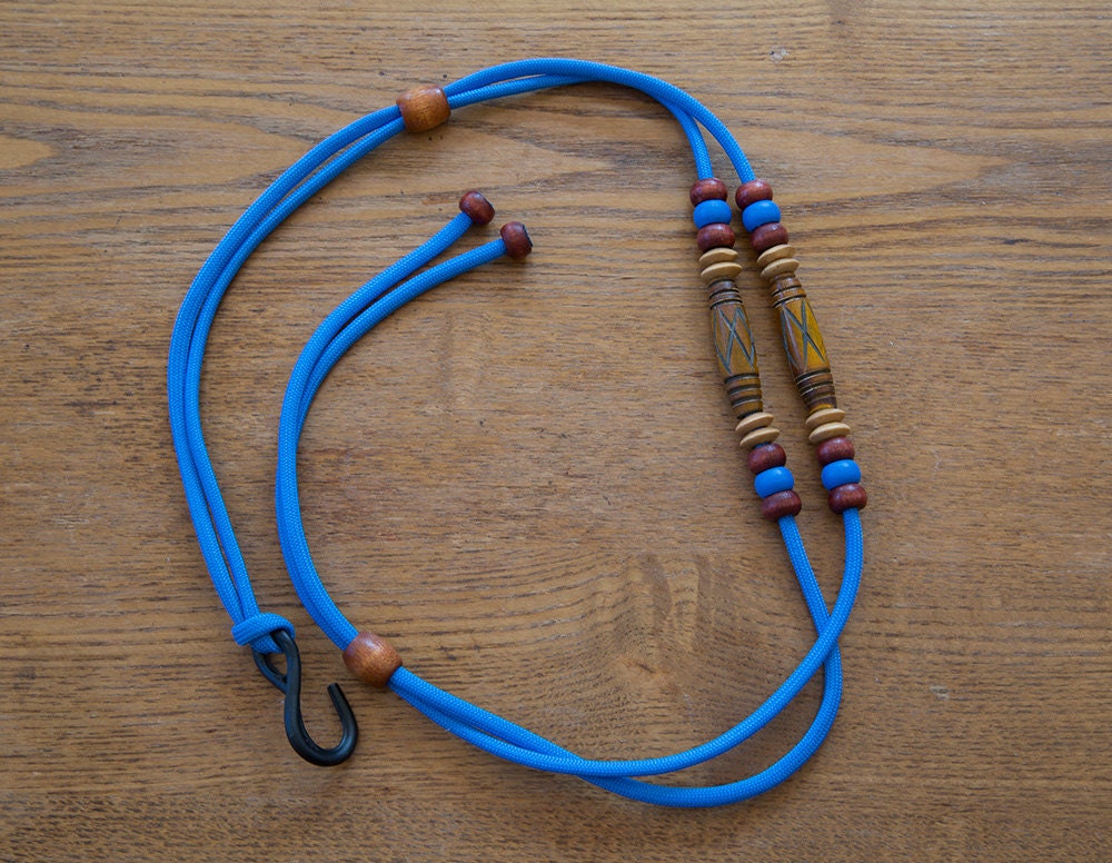 Handmade beaded adjustable ukulele strap that hooks in to the Etsy