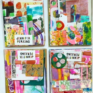 Mixed Media Hand Painted Papers