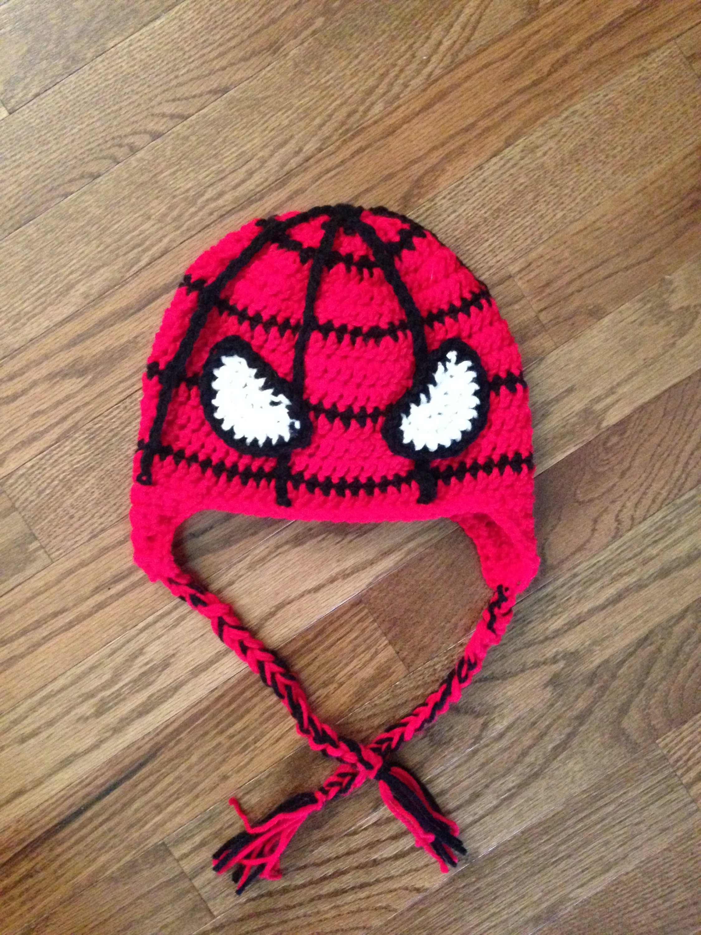 Crochet PATTERN Superhero Spider  Hat Baby to Adult Size Etsy