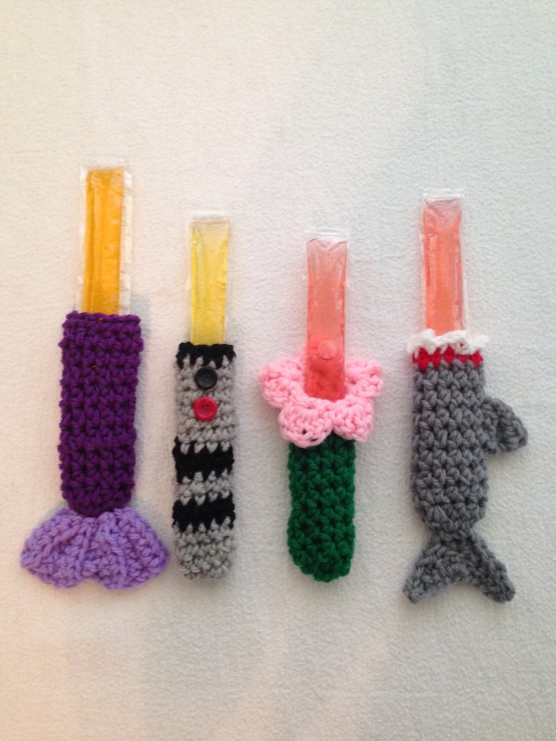 Crochet PATTERN Freeze Pop Cover Holder Yogurt Ice Pop Cozy | Etsy
