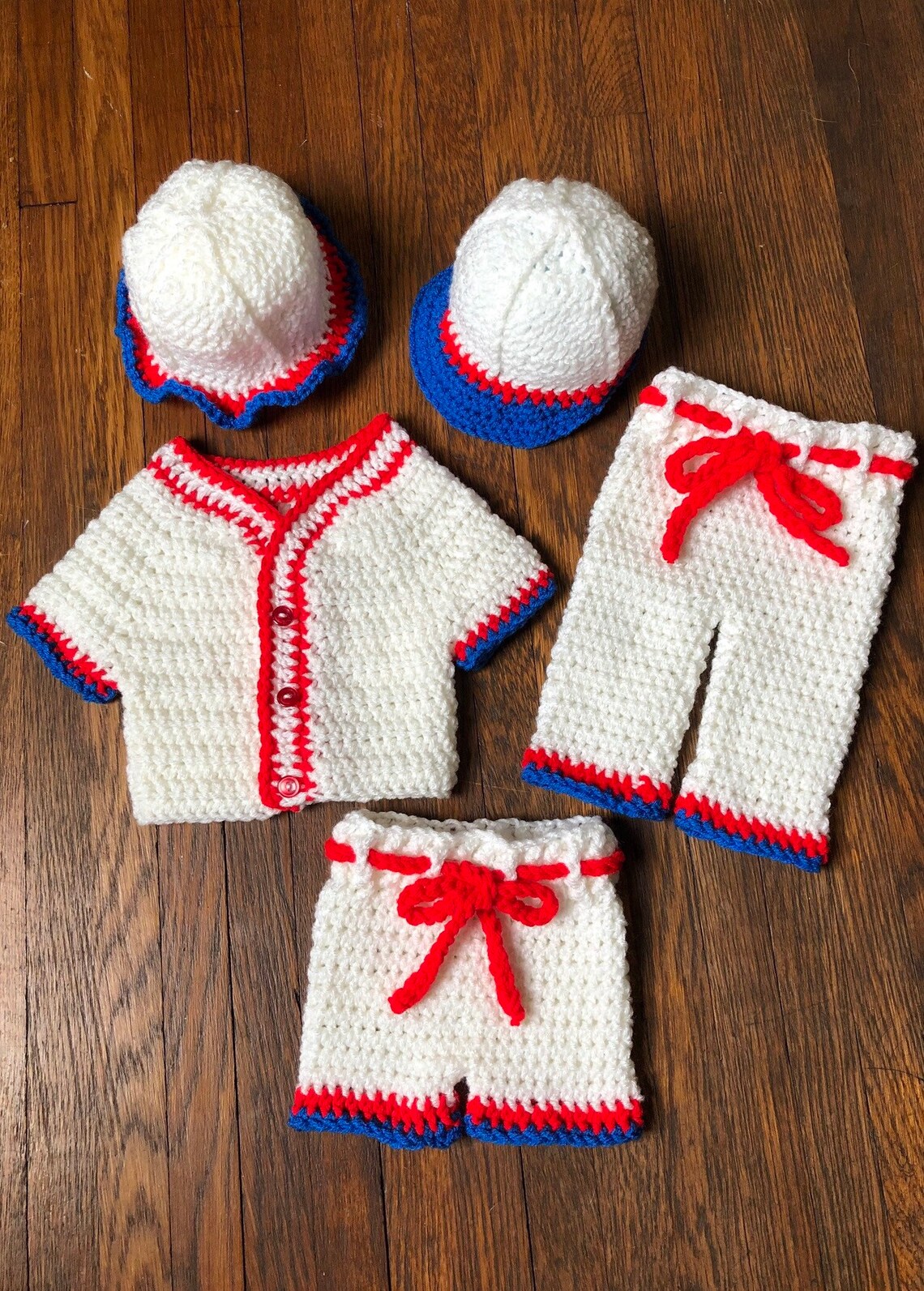 Crochet PATTERN Baby Baseball Uniform Newborn All Star Etsy