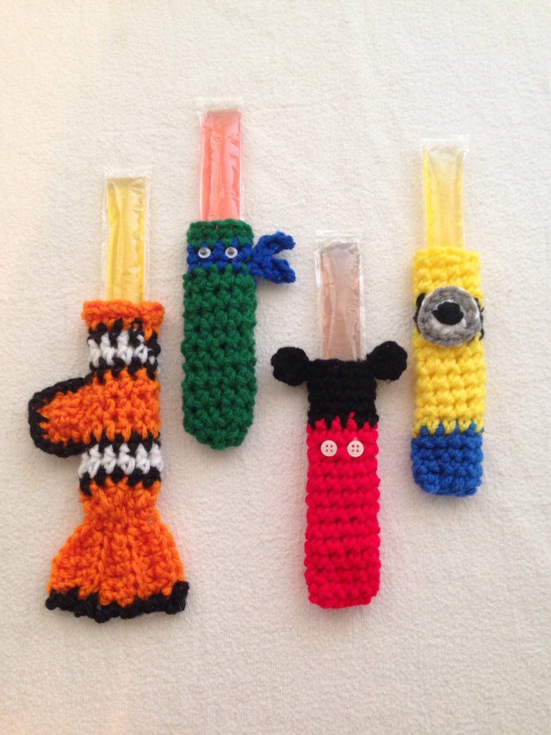 Crochet PATTERN Freeze Pop Holder Cozy Cover Yogurt Cozy - Etsy