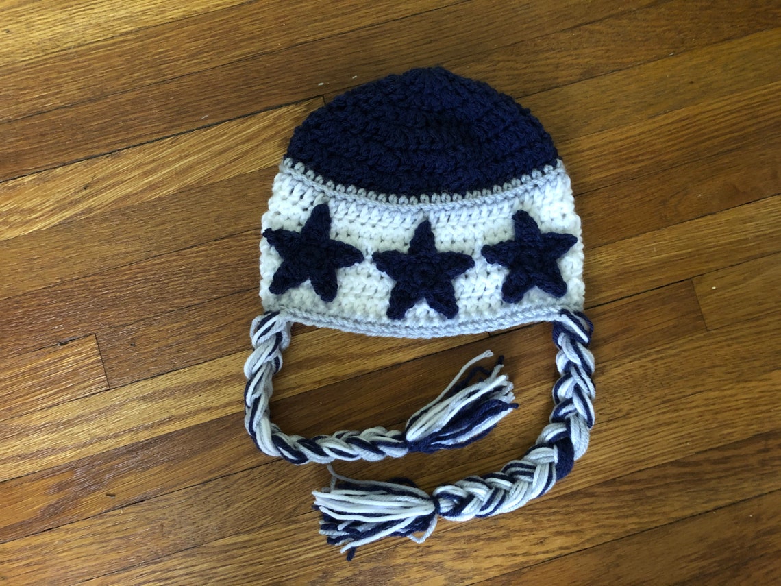 Crochet PATTERN Cowboy's Football Hat Dallas Cowboys | Etsy