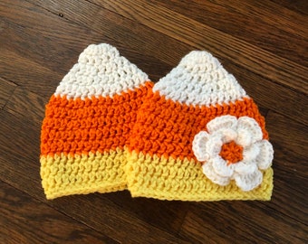 Candy Corn Fall Hat, Baby Candy Corn Hat, Adult Halloween Candy Corn Hat, Candy Corn Photo Prop Hat, Halloween Costume Beanie Hat