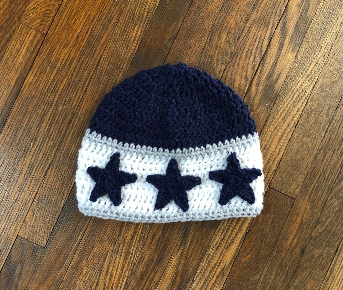 Crochet PATTERN Cowboys Football Hat Dallas Football Beanie | Etsy