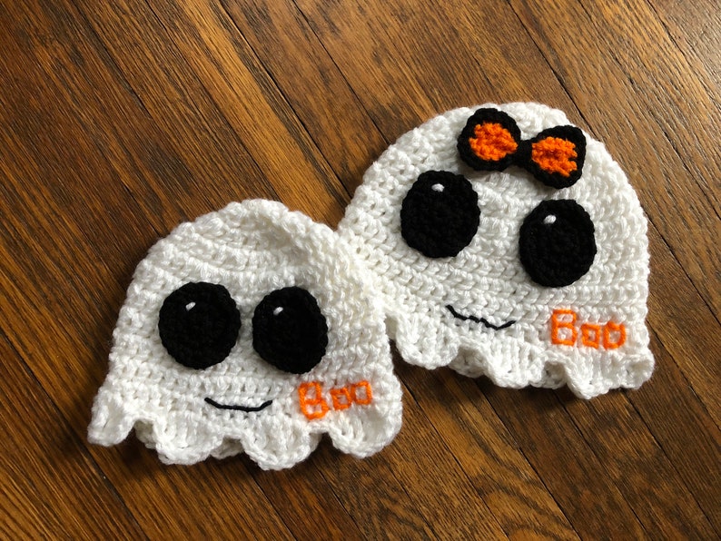Crochet PATTERN Friendly Ghost Halloween Hat Baby to Adult Etsy