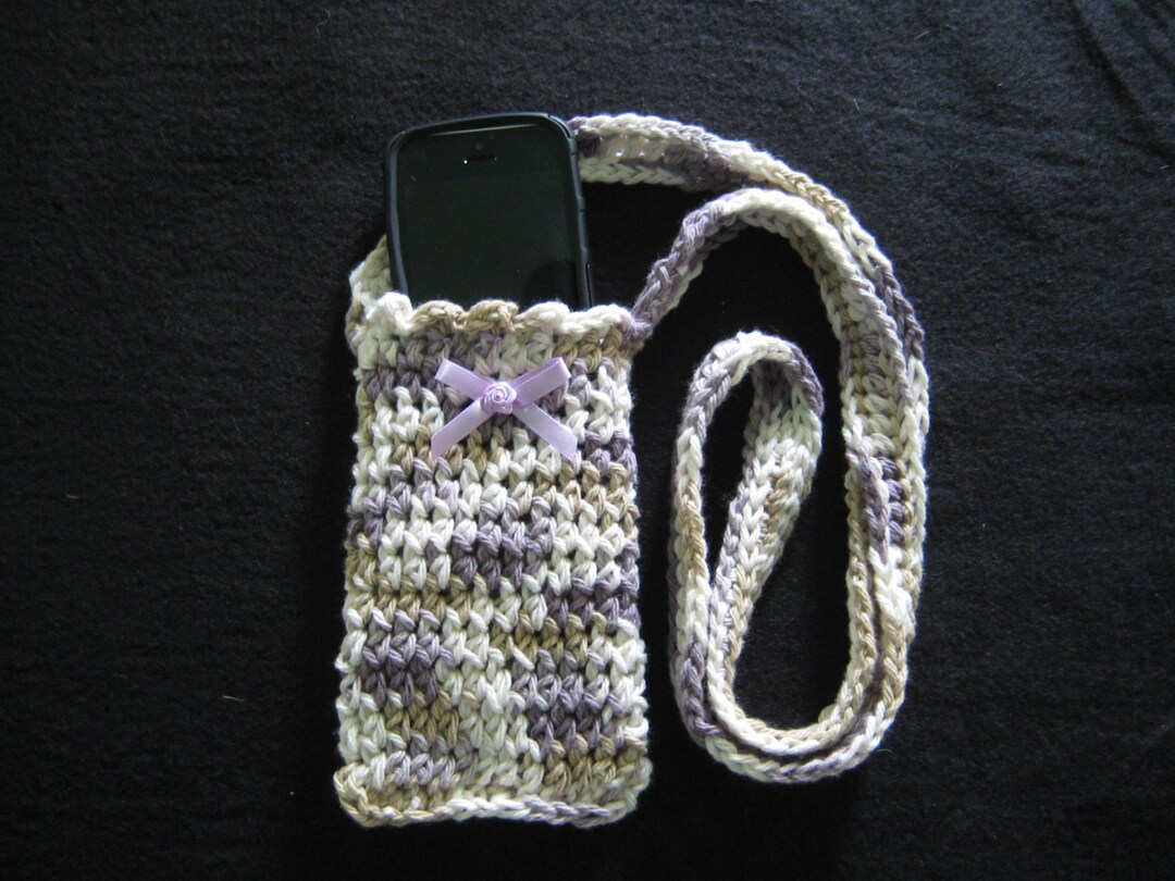 Crochet PATTERN Cell Phone Crossbody Purse Cell Phone - Etsy