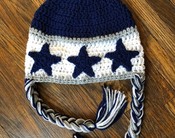 Dallas cowboys crochet hat sale