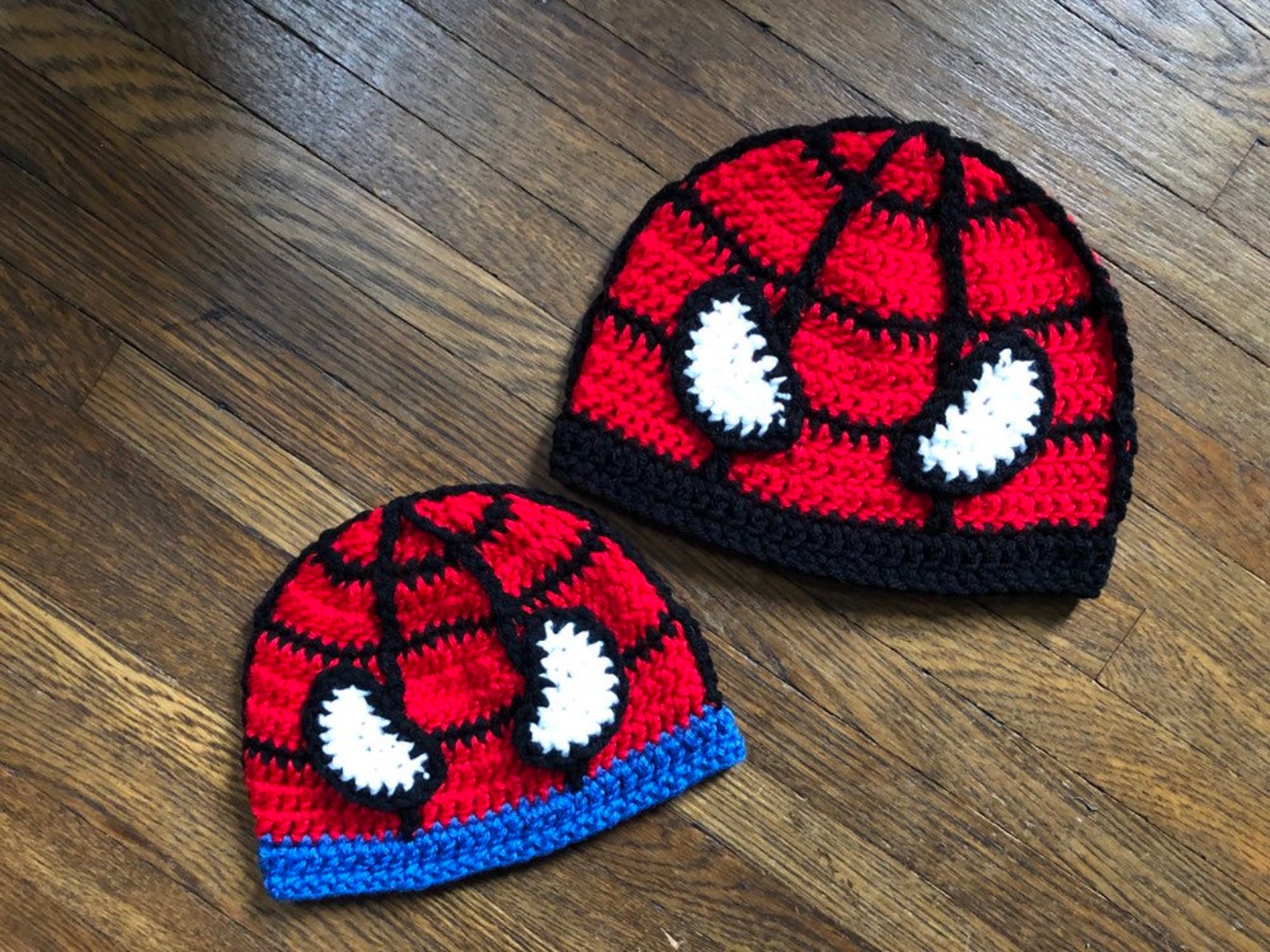 Crochet PATTERN Superhero Spider  Hat Baby to Adult Size Etsy