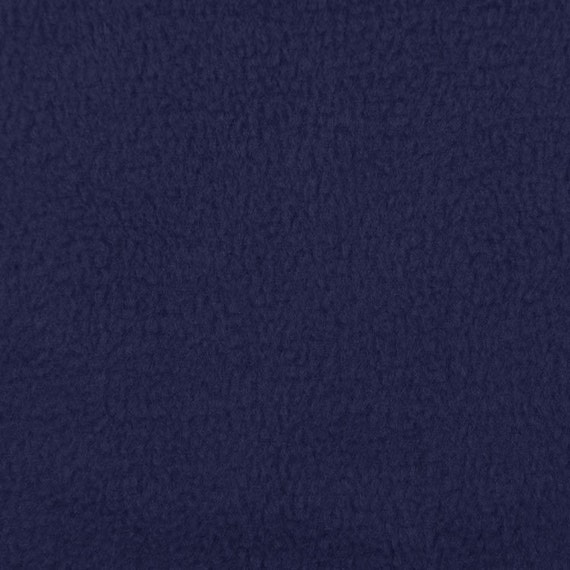 Navy Blue Fleece Fabric by the yard Etsy