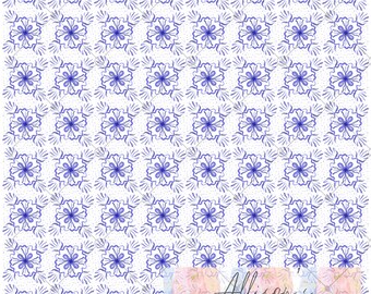 Azulejos Tile Portugal Seamless Pattern - Digital Paper 12x12 300DPI PNG - Blue and White