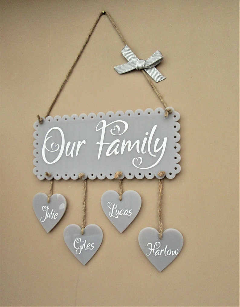Personalised Our Family Plaque. Housewarming Gift. Etsy UK