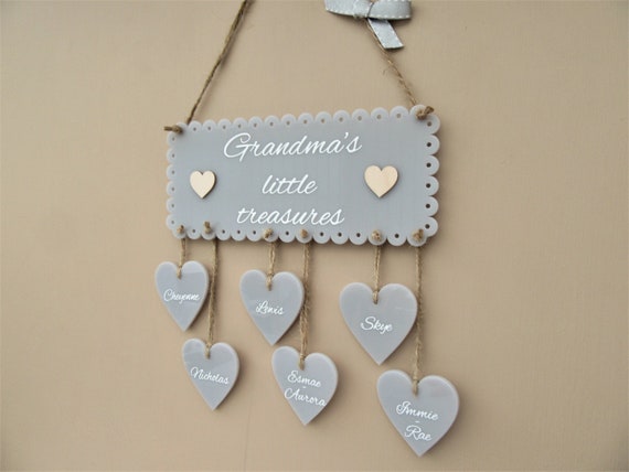 Mother's Day Gift for Nanny Granny Personalised Nanny Heart of Gold Plaque Sign