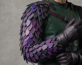 Drachenschuppen - Schablone ""Juno"" - Lederrüstung - LARP, Belegarth, Cosplay, Fantasy."