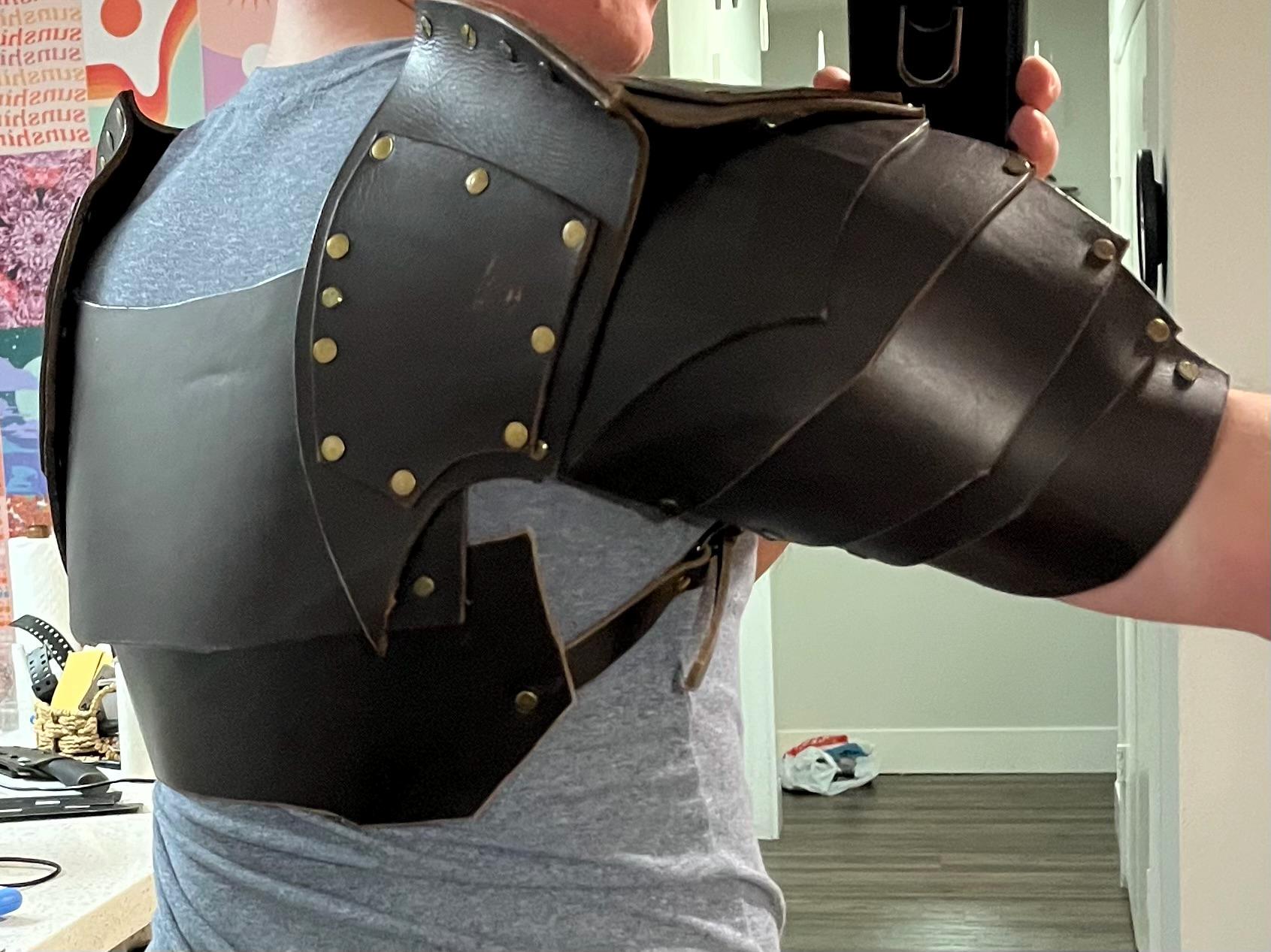 Double Pauldron PATTERN for Armor, LARP, Swordfighting, Belegarth, Etc ...
