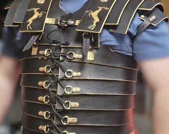 Römische Rüstung - Lorica Segmentata - MUSTER - Leder Stahl Aluminium Messing, Belegarth Dagorhir, DIY