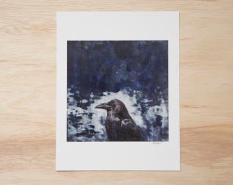 Raven Signed Fine Art Print of Original Artwork 8.5x11