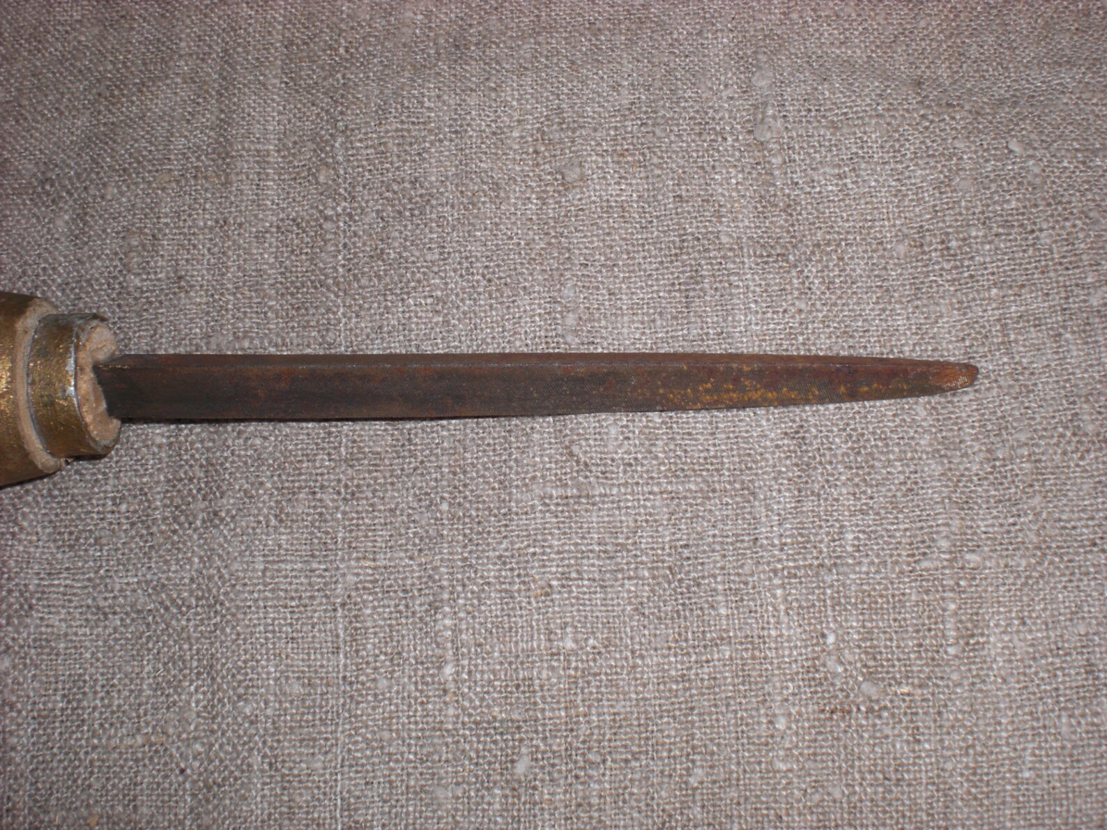 Wooden Handle File Vintage Old Tool Filing 3 Sided File Metal Etsy