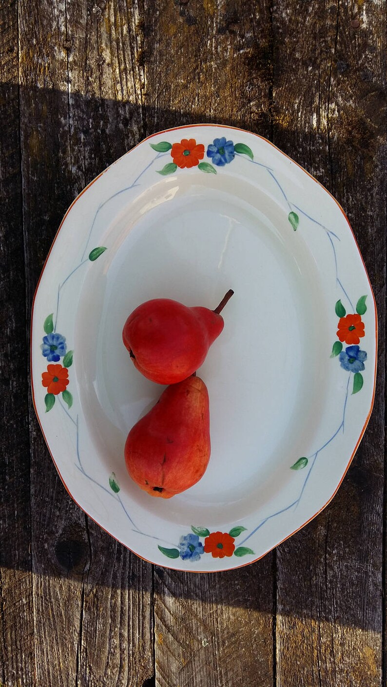 Antique anglais ironstone plateau fabriqué à la main vieux Etsy