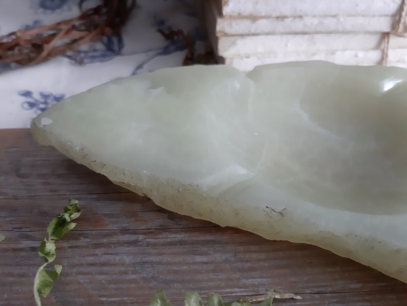 Vintage Italian Green Alabaster Stone Dish Ashtray Handmade Etsy