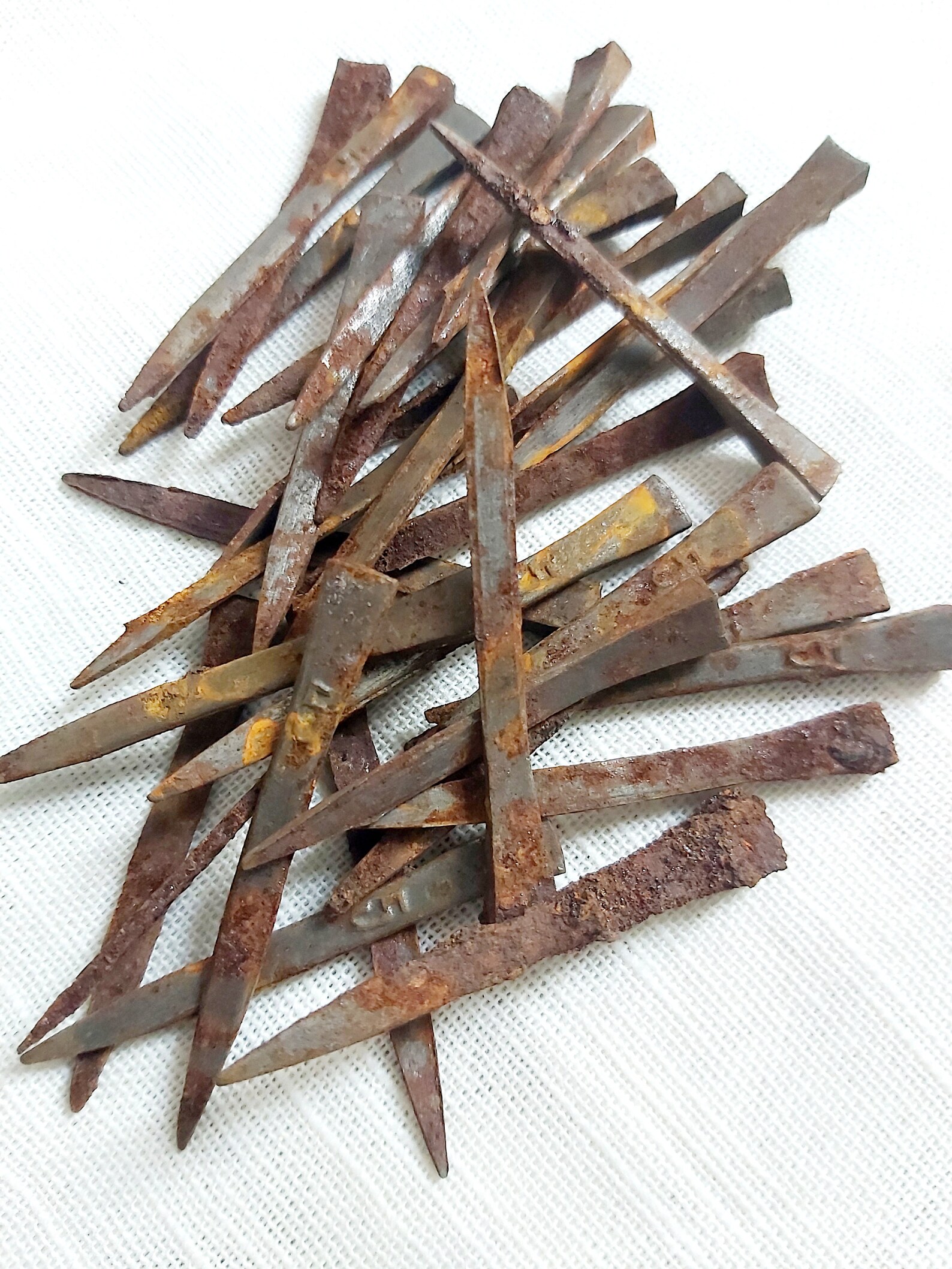 Antique nails old rusty horseshoe nails set rusted square hand Etsy