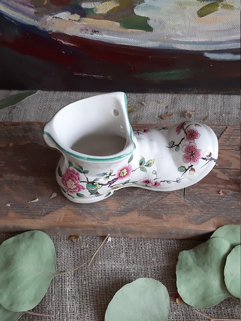 Vintage Porcelain Old Foley James Kent Ltd Ceramic Boot Small - Etsy