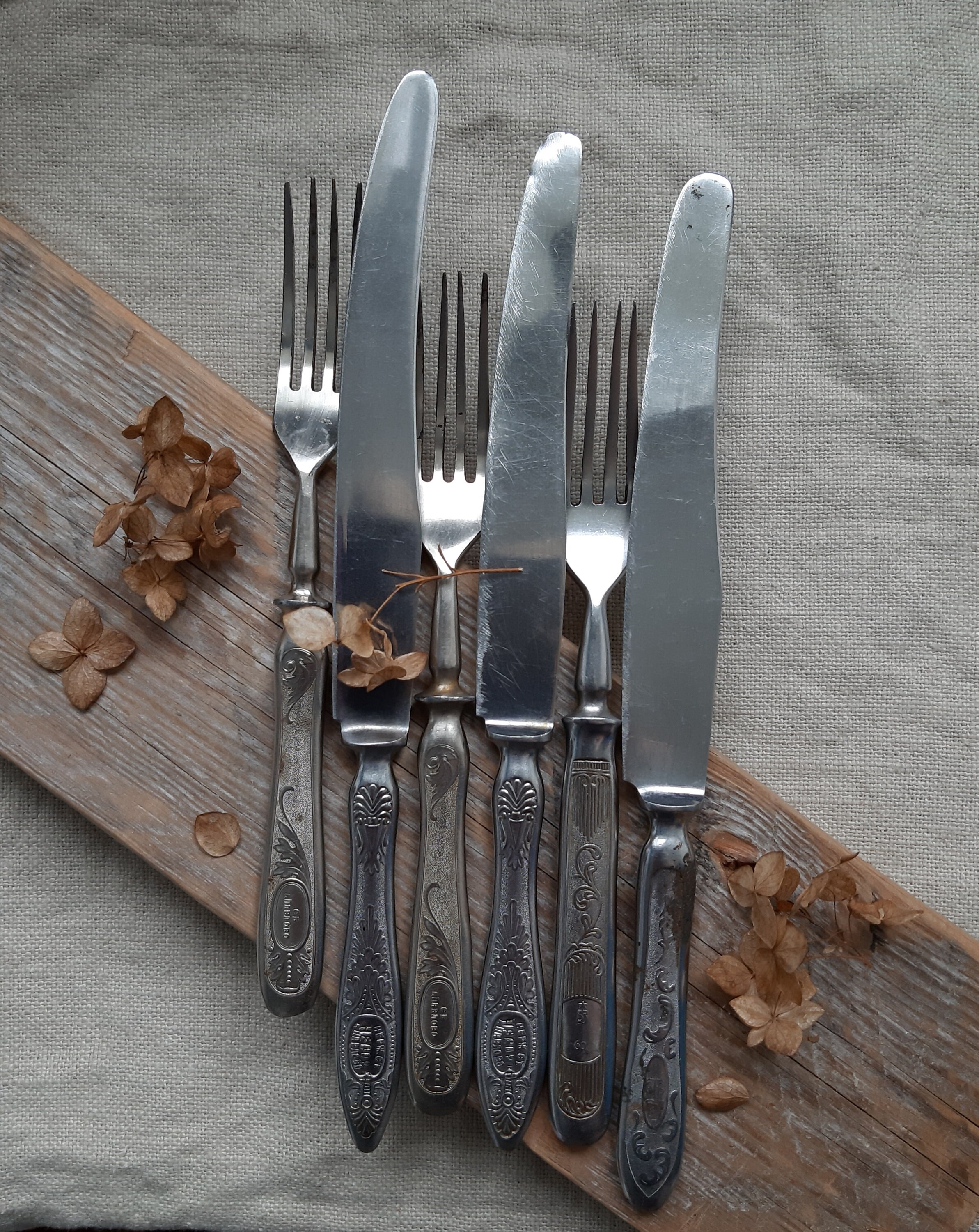 knives tableware rustic kitchen decor stainless steel knives kitchen decor vintage Soviet kitchen utensil kitchenware