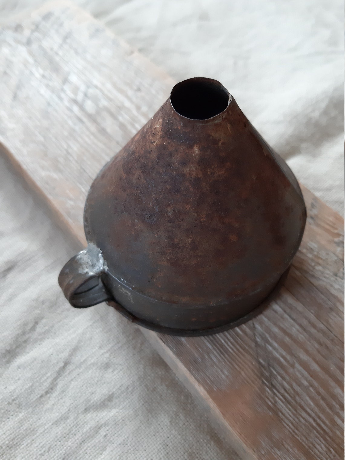 Vintage Metal Funnel Industrial Old Funnel Primitive Farm Tool Etsy