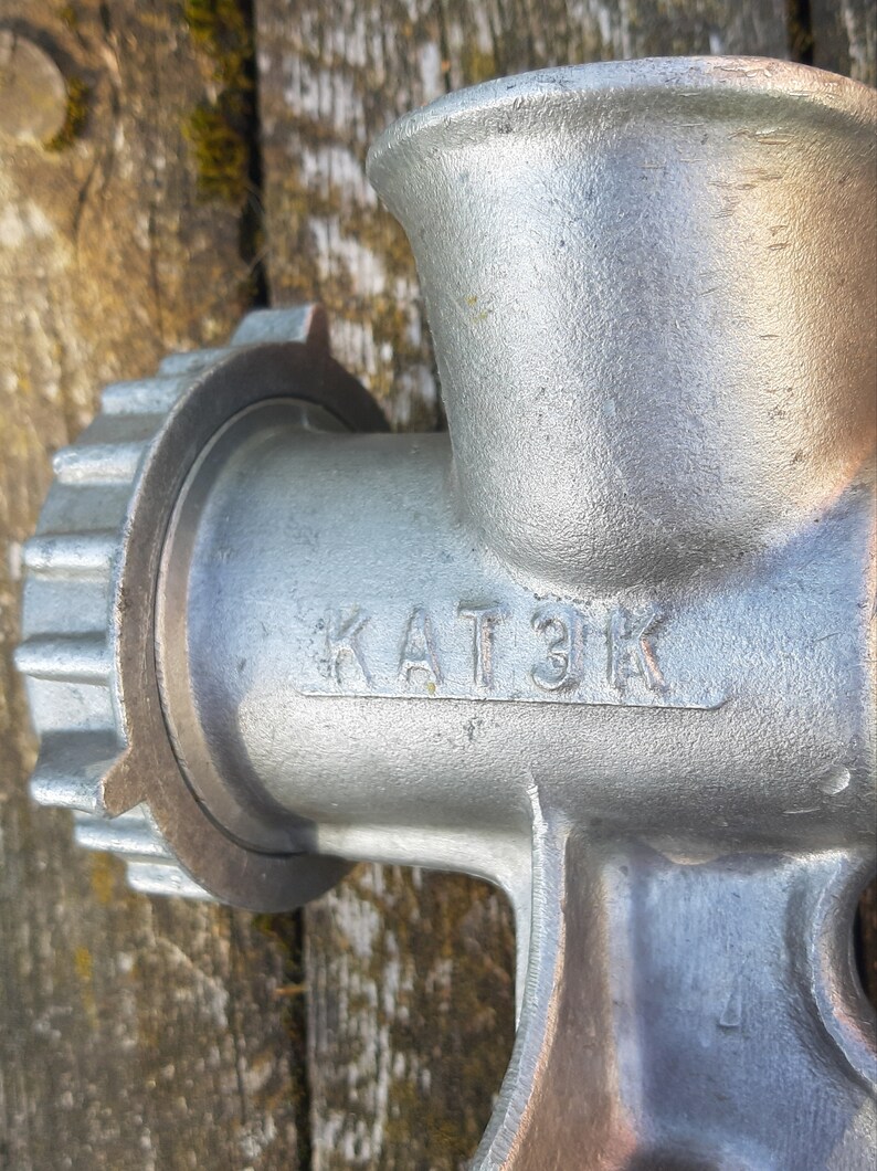 Vintage Meat Grinder Table Top Mincer Old Metal Manual Etsy