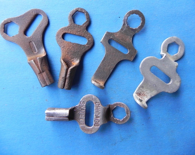 5 Vintage Roller Skate Keys. Old & Original. Etsy