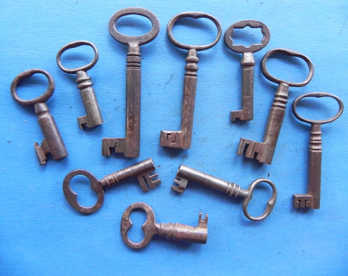 10 Antique Lock Keys. Old & Original. Etsy
